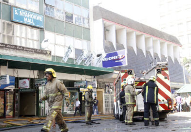 City mall goes up in flames, goods destroyed