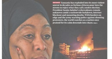 Election protesters defy army chief in third day of Tanzania unrest